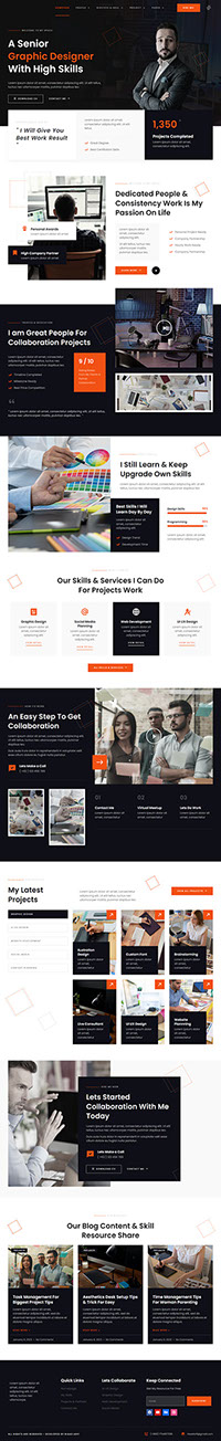 Personal Freelancer & Portfolio Showcase Website :: Behance