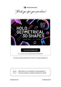 DOWNLOAD - Holo Geometrical 3D Shapes Collection by Designeessense