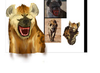 leo hyena digital painting