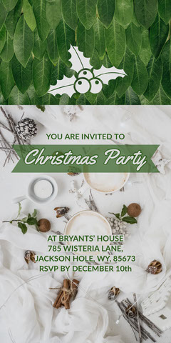 Customizable Christmas Invitation Templates Adobe Spark
