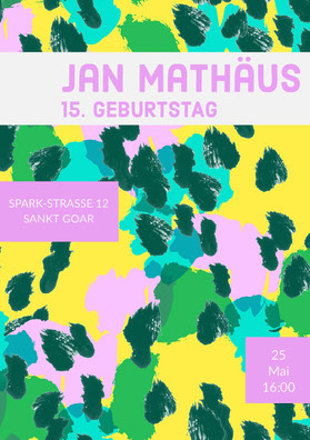 Kostenlose Vorlagen Fur Geburtstagseinladungen Einladungen Zur Geburtstagsparty Adobe Spark