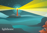 Lighthouse Illustration Vector Art