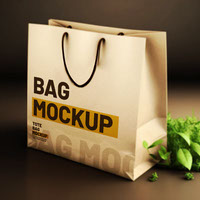 free tote bag shopping  Elegant canvas mockup