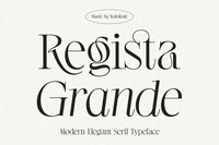 Regista Grande - Modern Display Serif Font