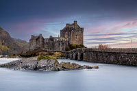 Eilean Donan Castle in Dornie in the Scottish Highlands Scotland