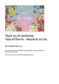 Atlas of Flowers - Botanical Art Set