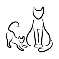 Pictograms of cats svg