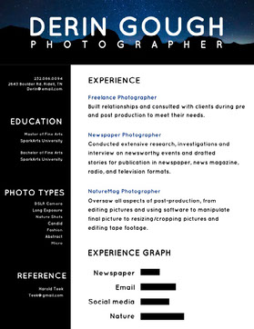 Free Creative Resume Templates Adobe Spark