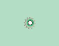 3D Isometric Gear Icon