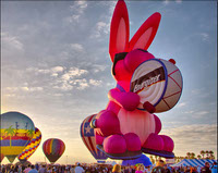 Bunny hot air balloon at Albuquerque Balloon festival