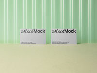 Business Cards Mockup - Corrugated Plastic