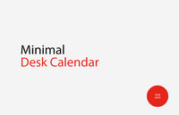 Desk Calendar 2024 - Indesign Template Free
