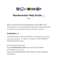 Randsomator Help Guide