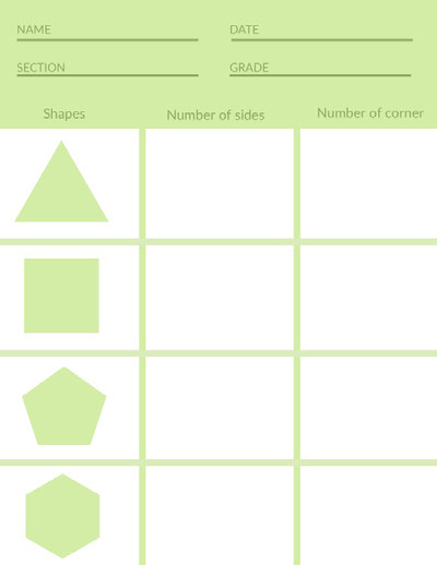 Free Math Worksheet Templates