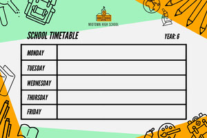Free Timetable Maker Create Your Timetable Online Adobe Spark