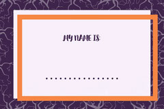 Free Customizable Halloween Party Name Tag Adobe Spark