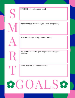 Free Smart Goal Setting Worksheet Templates Adobe Spark