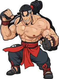 Asian Fighter Character
