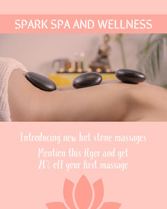 Customizable Massage Flyer Templates Adobe Spark