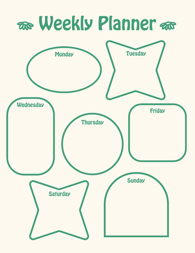 Free Weekly Calendar Templates | Adobe Express