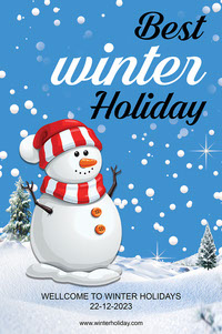 Best Winter Holiday Poster Design