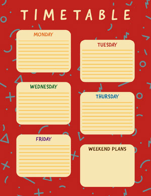 Free Timetable Maker Create Your Timetable Online Adobe Spark