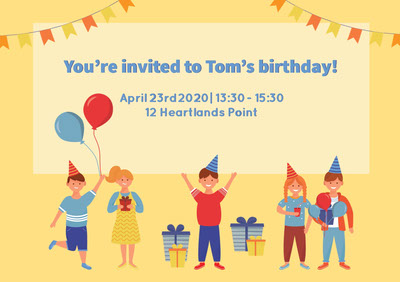 Birthday Invitation E-Card Maker 13