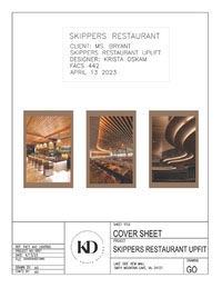 Skippers Restaurant Project Set W Spec Sheets