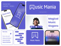 Music Mania  Music App Brand Identity