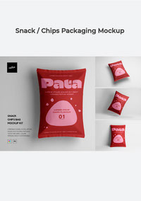Snack - Chips Packaging Mockup