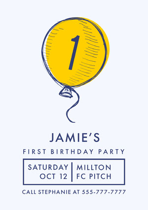 Free 1st Birthday Invitation Templates Adobe Spark