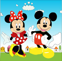 Mickey Minnie Illustration