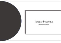 jacquard weaving design and application