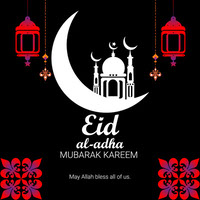 eid al adha islamic festival social media vector design