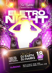 Weekend Club DJ Night Party Flyer