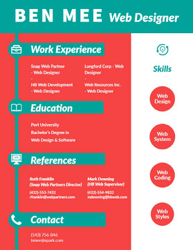 Free Resume Templates Adobe Spark