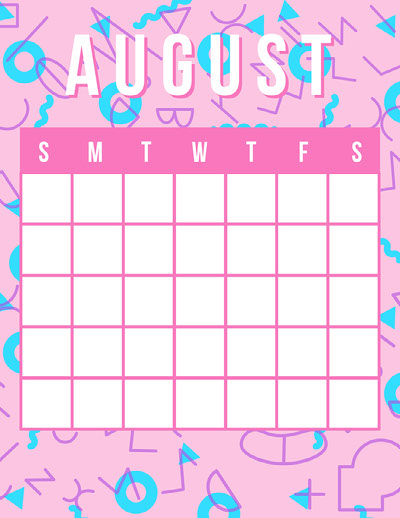 Free Blank Calendar Templates | Adobe Express