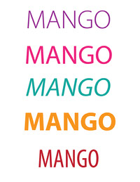 tipografia mango