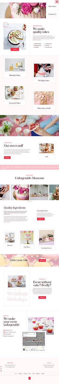 Cake WordPress Website