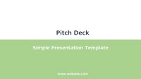 Pitch Deck Simple Presentation