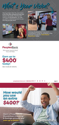 PeoplesBank 400 Mailer