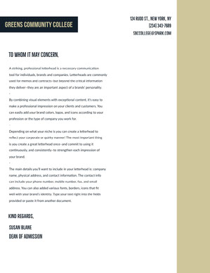 Design Letterheads For Free With Our Business Letterhead Templates