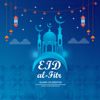 eid al fitr islamic traditonal poster design