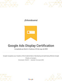 Google Ads - Display Certification