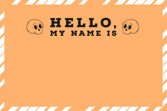 Free Customizable Halloween Party Name Tag Adobe Spark