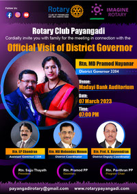 Official Visit  - Rotary Club-