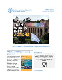 Newsletter FAO November 2019 - Corporate Environmental Responsibility