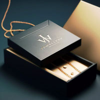 FREE Logo Mockup Luxury Jewelry Black Box