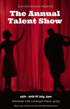 Customizable Talent Show Flyer Templates Adobe Spark