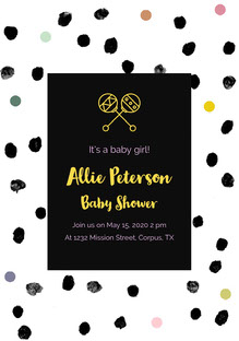 Invitation Gratuite Modeles D Invitations A Une Baby Shower Adobe Spark